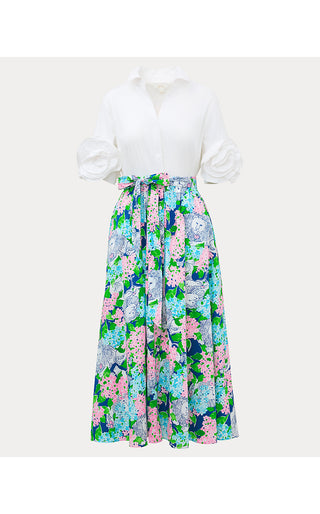 Sonaire Midi Shirtdress - Starlight Navy Lydia The Lion