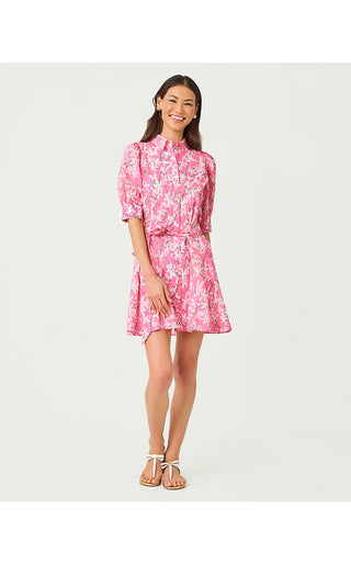 Larkyn Shirtdress - Confetti Pink Liza