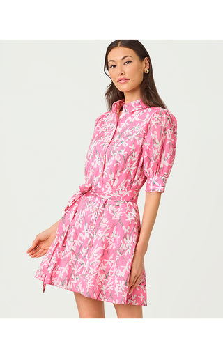 Larkyn Shirtdress - Confetti Pink Liza