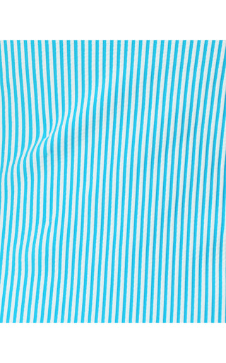 Napili One Piece Swimsuit - Capri Blue Seersucker Stripe