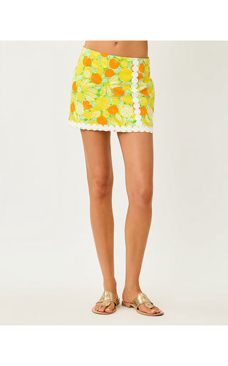Michelina Mini Skort - Island Palm Zesty