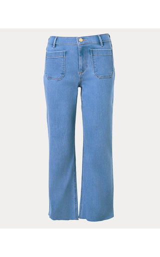 Harleen High Rise Crop Jean - Rosanna Wash