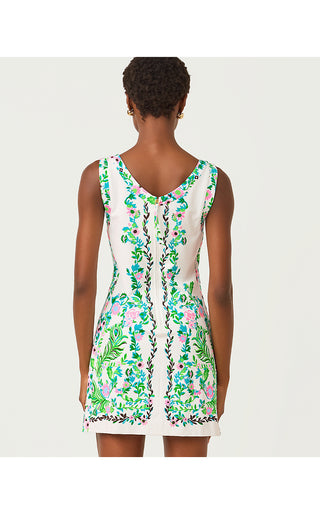 Eleanora Shift Romper - Resort White Royal Zoo Engineered Romper