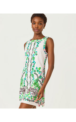 Eleanora Shift Romper - Resort White Royal Zoo Engineered Romper