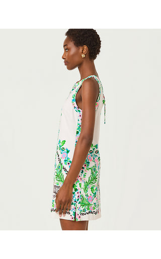 Eleanora Shift Romper - Resort White Royal Zoo Engineered Romper