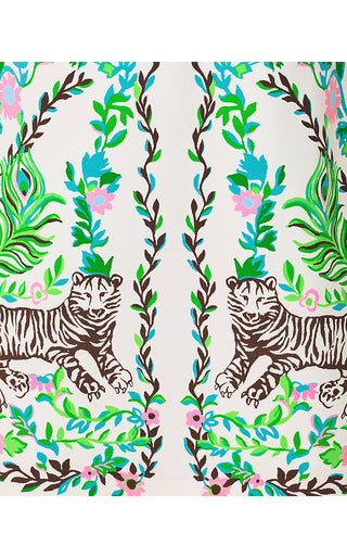 Eleanora Shift Romper - Resort White Royal Zoo Engineered Romper
