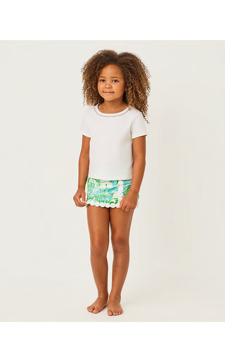 Girls Mini Michelina Skort - Capri Blue Galloping Gals