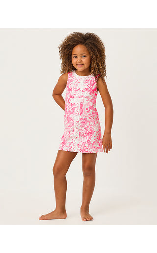 Girls Mini Wister Dress - Cherry Blossom Pink Fleur De Lilly