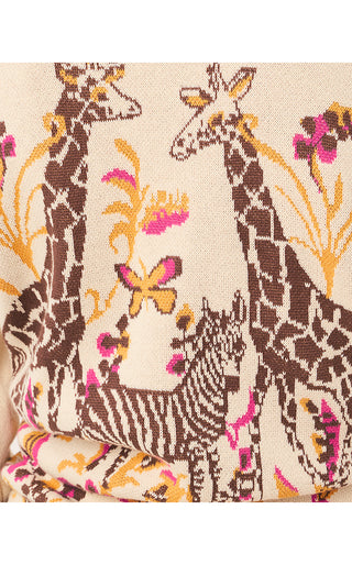 Maralisa Cardigan - Rutabaga Sketching On Safari Jacquard