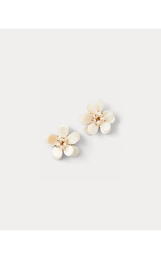 Burst Of Joy Earrings - Resort White