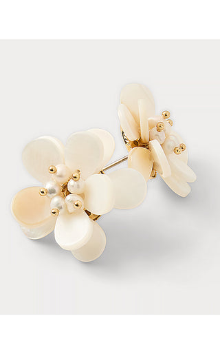 Burst Of Joy Earrings - Resort White