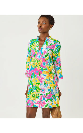 Annadetta Linen Tunic Dress - Multi Lovely Lilly