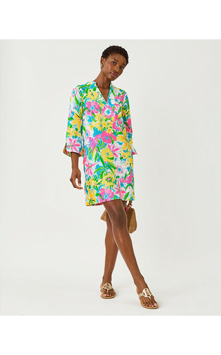 Annadetta Linen Tunic Dress - Multi Lovely Lilly