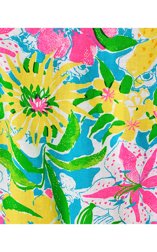 Annadetta Linen Tunic Dress - Multi Lovely Lilly