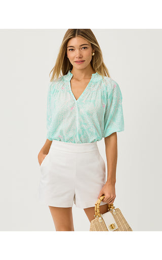 Lourdes Short Sleeve Top - Mint Condition Fantastical
