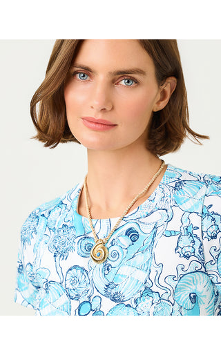Shell Shine Necklace - Gold Metallic