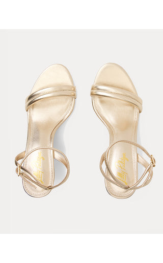 Junie Wedge - Gold Metallic