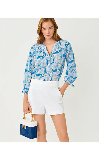 Andria Top - Nassau Blue Thar She Blows