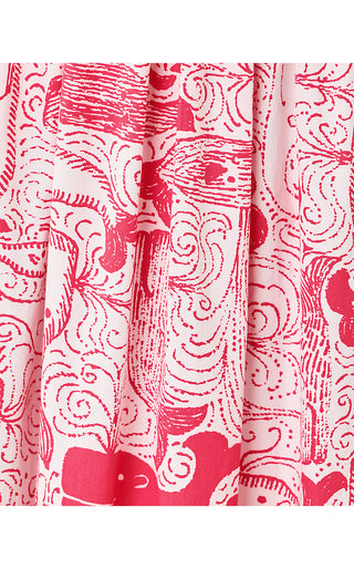 Daisey Smocked Midi Dress - Paradise Punch Oversized Thar She Blows