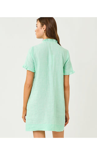 Lilly Pulitzer Scarlette Linen Dress - Mint Condition X Resort White Lilly Pulitzer Scarlette Linen Dress - Mint Condition X Resort White