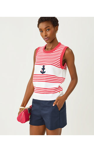 Breelan Sweater Shell - Paradise Punch Nautical Embroidery