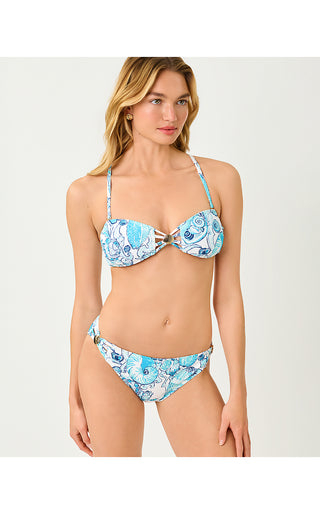 Andarna Bikini Top - Resort White Shell Shine