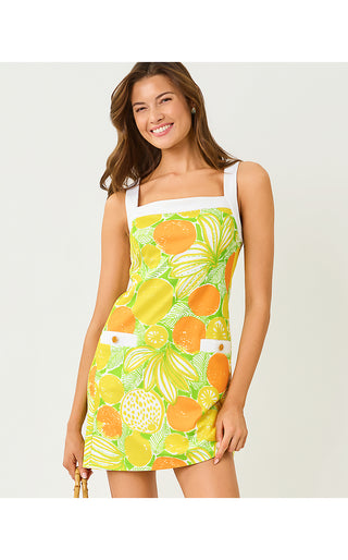 Duffy Shift Dress - Island Palm Oversized Zesty