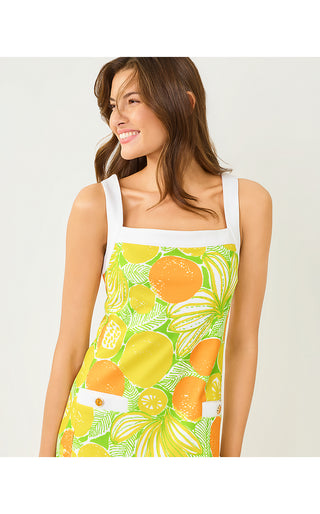 Duffy Shift Dress - Island Palm Oversized Zesty