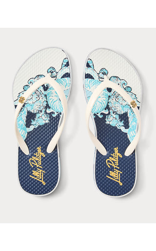 Pool Flip Flop - Resort White Shell Shine Engineered