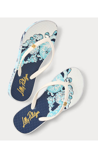 Pool Flip Flop - Resort White Shell Shine Engineered