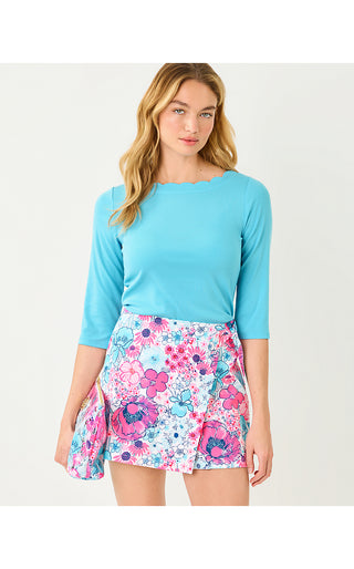 Gleeson Knit Top - Capri Blue
