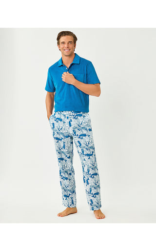 Men's Stuff Harbor Polo - Nassau Blue