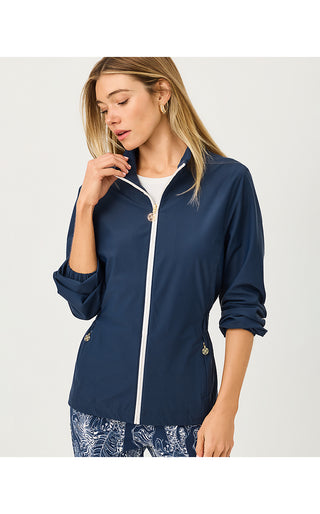 UPF 50+ Luxletic Ainsley Jacket - Low Tide Navy