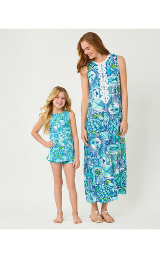 Girls Mini Romey Knit Shift Set - Mint Condition Harlillyquin