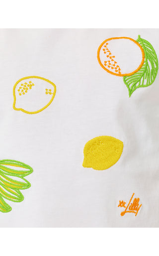 Girls Mini Clairmont Top - Multi Zesty Childrens Graphic