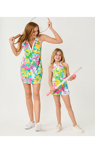 Girls UPF 50+ Mini Cayo Costa Dress - Multi Lovely Lilly