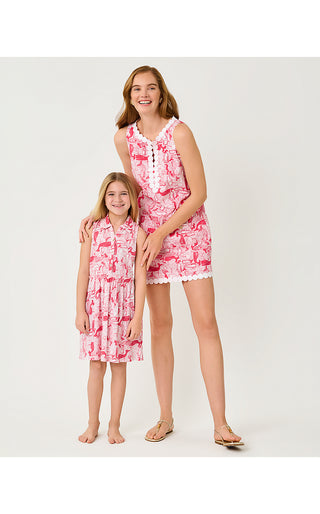 Girls Mini Arley Dress - Paradise Punch Thar She Blows
