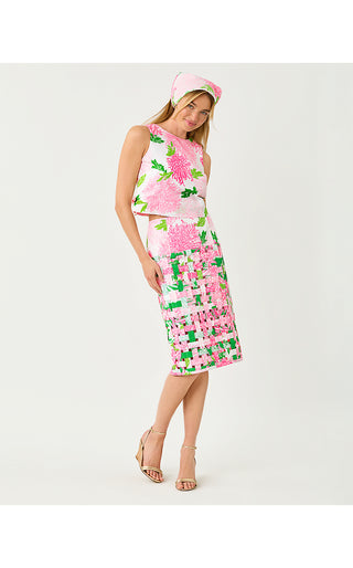 Annaleese Sleeveless Crop Top - Resort White Lil Go With The Flow