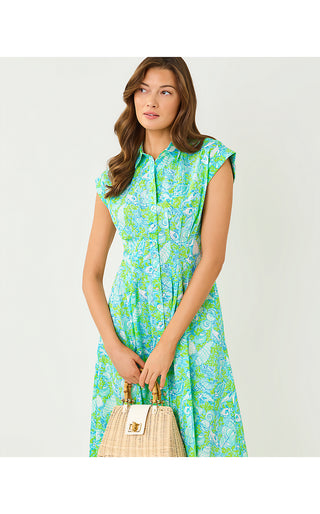 Tonya Midi Shirtdress - Day Dream Blue Throw Me A Line