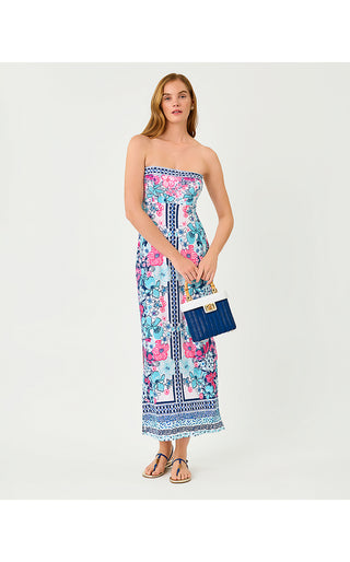 Noa Strapless Maxi Dress - Starlight Navy In All Her Glory Engineered