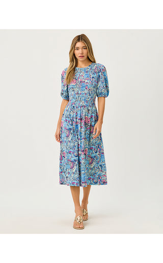 Lucila Midi Dress - Multi Paisley Parade