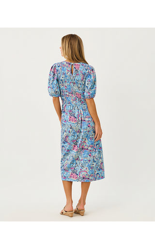 Lucila Midi Dress - Multi Paisley Parade