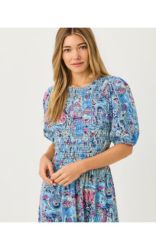 Lucila Midi Dress - Multi Paisley Parade
