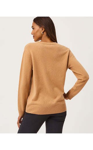 Tippery Longer Length Cashmere Cardigan - Heathered Iced Latte