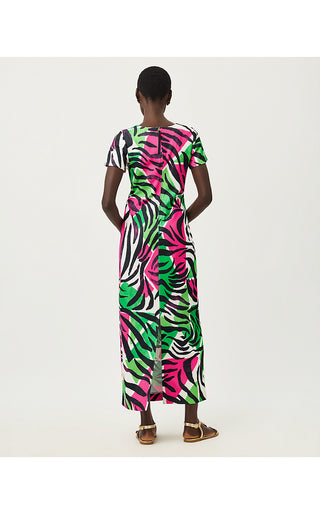 Sevie Maxi Dress - Onyx Big Irv Engineered