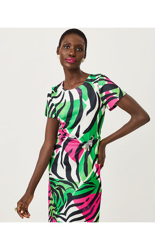 Sevie Maxi Dress - Onyx Big Irv Engineered