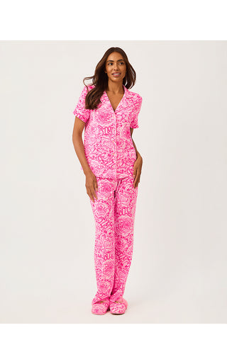 Lysandra Pajama Pant - Pink Aster A Rose By Any Other Name