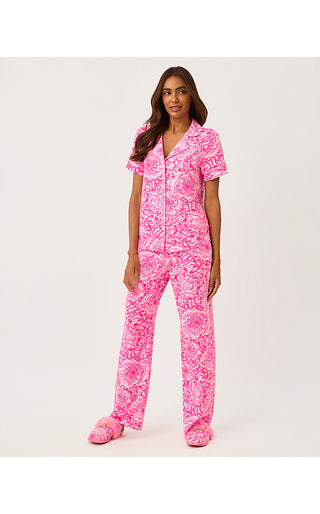 Lysandra Pajama Pant - Pink Aster A Rose By Any Other Name