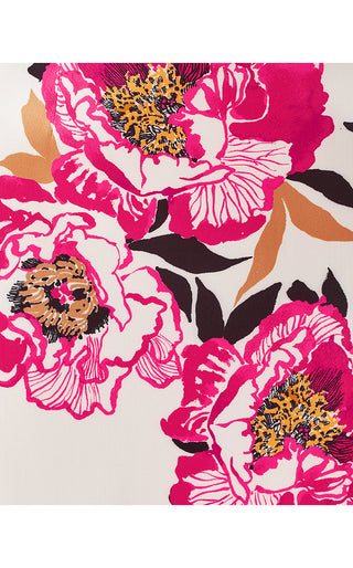 Louetta Midi Skirt - Coconut Peony Perfection Engineered