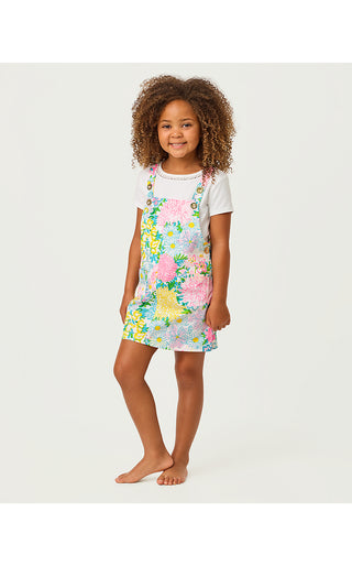 Girls Varney Overall Dress - Multi Lilly Garden